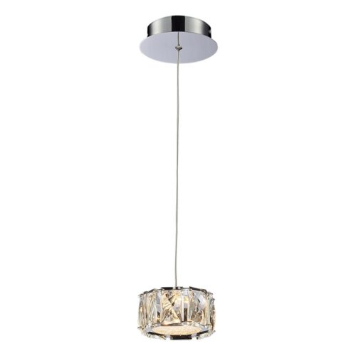 LUXERA 91062416 Knox LED Křišťálový lustr | Teplá bílá | 5=400lmW | Kov
