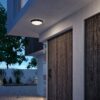 Philips 8719514417892 Doris LED Stropní venkovní světlo | Teplá bílá | Černá | 6W