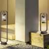 Trio 504160124 Sambesi Stojací lampa | E27 | Barevný kov | Hnědá