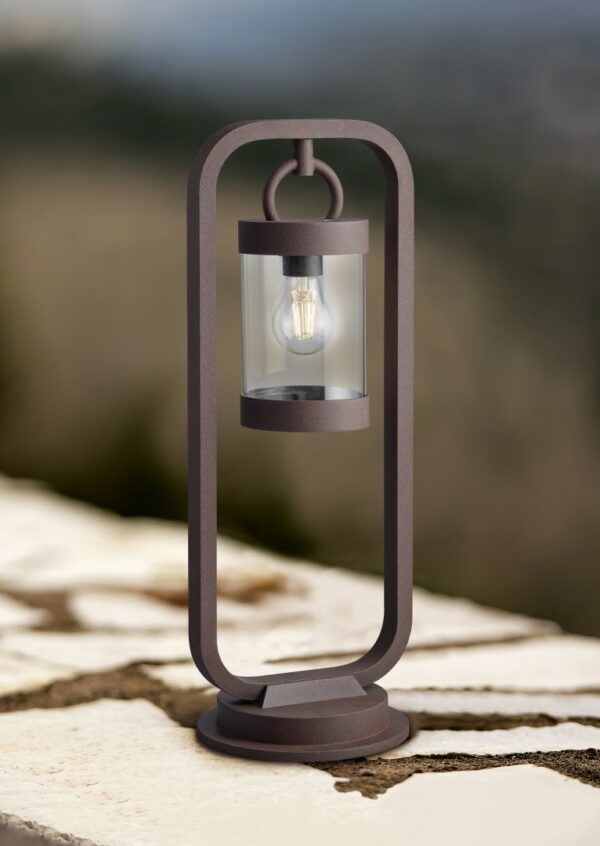 Trio 504160124 Sambesi Stojací lampa | E27 | Barevný kov | Hnědá