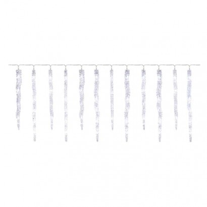 Emos DCPC07 LED vánoční girlanda – rampouchy 6 ks 3,6 m 60 LED | 6W | IP44 - studená bílá, čirá