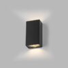 LED2 5100434DT Block LED Nástěnné venkovní světlo | Teplá bílá | 2x3W | Černá