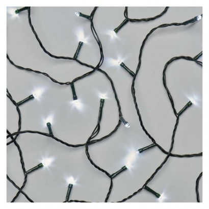 Emos D4AC04 vánoční řetěz Classic 18m 180 LED | 6W | IP44 - časovač, studená bílá, zelená