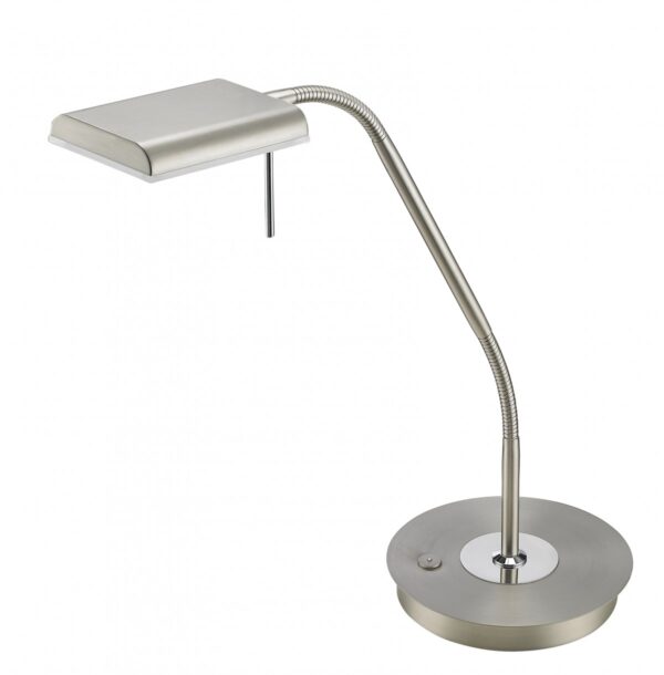 Trio 520910107 Bergamo LED stolní lampička | Teplá bílá | 12W | Kov | Nikl