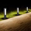 Trio 521660242 Rhine LED Zahradní sloupkové světlo | Teplá bílá | 2x5W | Černá