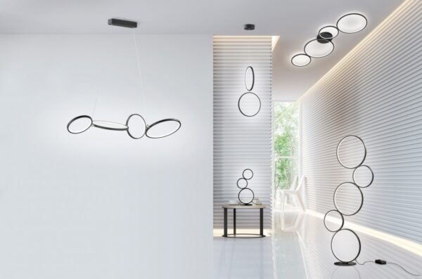 Trio 522610332 Rondo LED stolní lampička | Teplá bílá | 17=1500lmW | Černá