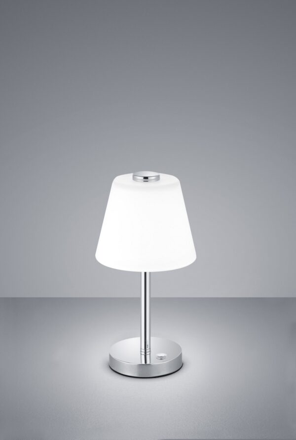 Trio 525490106 Emerald LED stolní lampička | Teplá bílá | 4W | Chrom | Kov