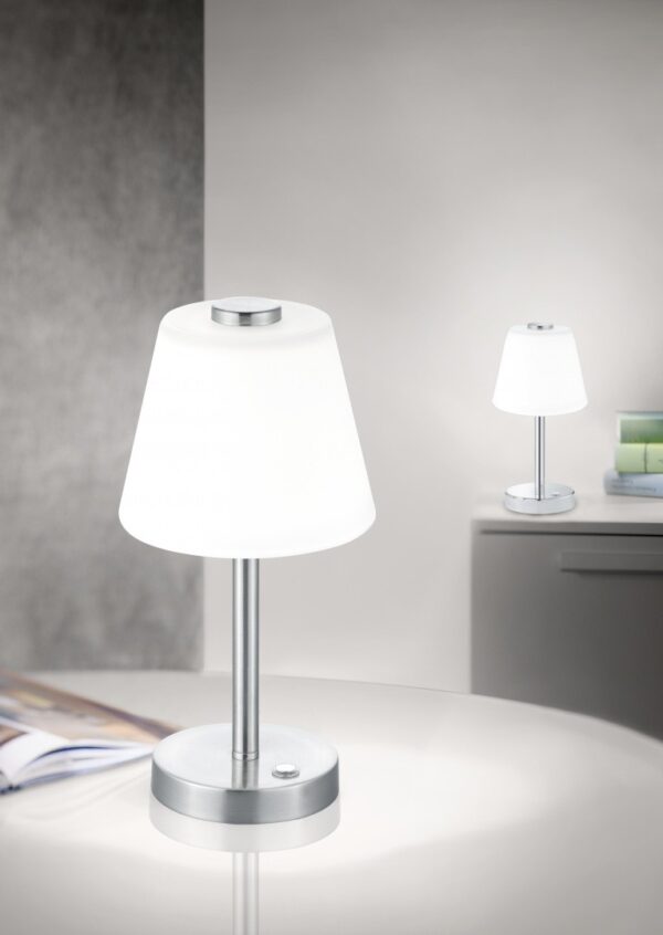 Trio 525490107 Emerald LED stolní lampička | Teplá bílá | 4W | Kov | Nikl