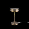 Trio 526510104 Franklin LED stolní lampička | Teplá bílá | 6W | Barevný kov | Mosaz