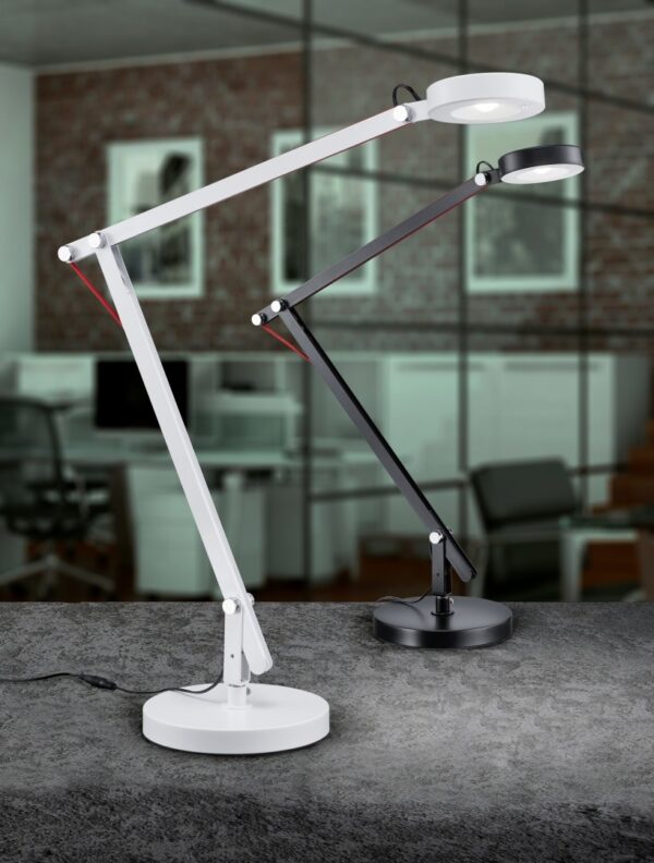Trio 527920101 Amsterdam LED stolní lampička | Teplá bílá | 5W | Bílá