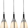 LUXERA 91061302 Zorzi Lustr | E27 | Bílá | Černá