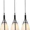 LUXERA 91061302 Zorzi Lustr | E27 | Bílá | Černá