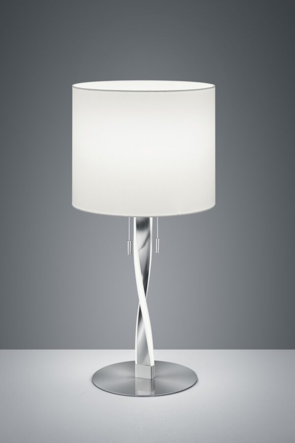 Trio 575310307 Nandor LED stolní lampička | Teplá bílá | 2x3W | Kov | Nikl