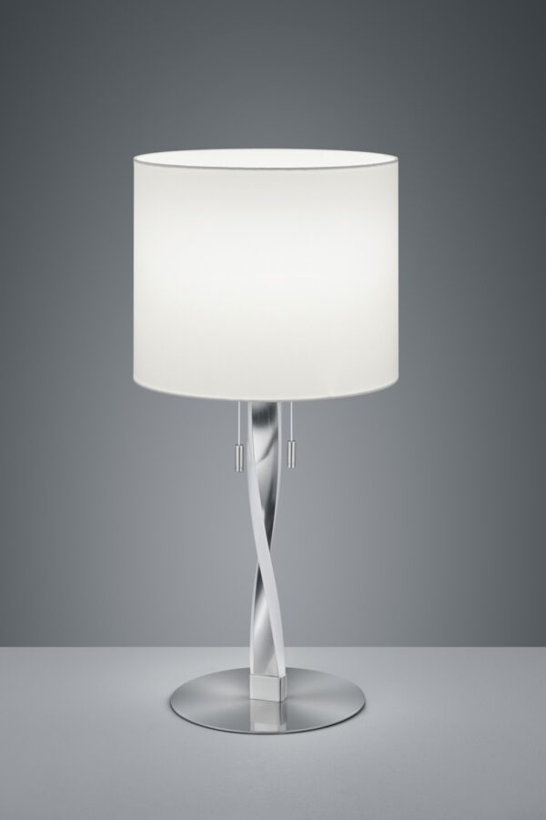 Trio 575310307 Nandor LED stolní lampička | Teplá bílá | 2x3W | Kov | Nikl