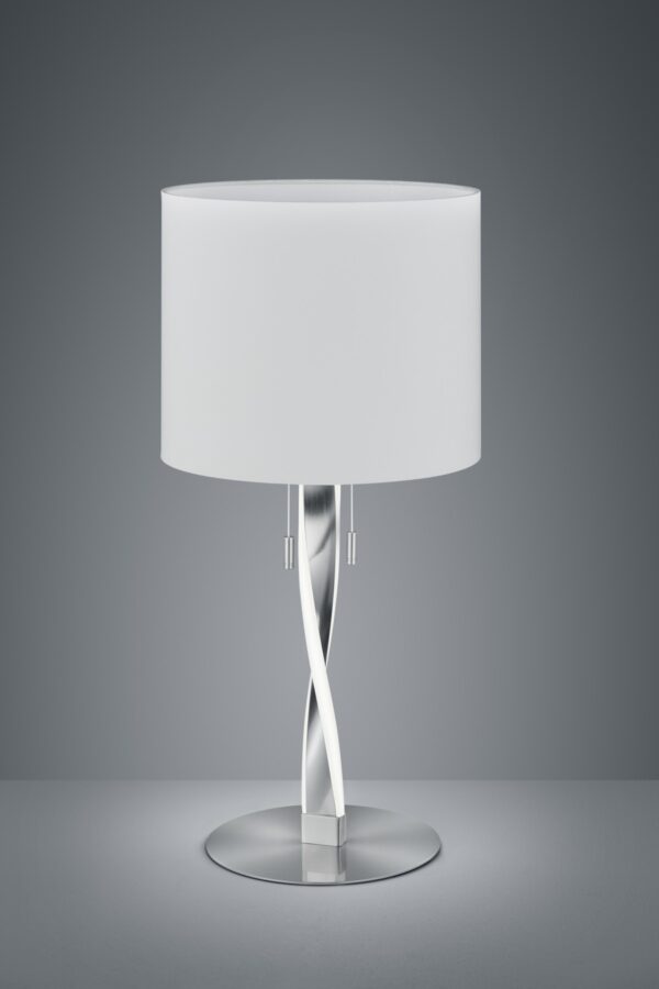 Trio 575310307 Nandor LED stolní lampička | Teplá bílá | 2x3W | Kov | Nikl