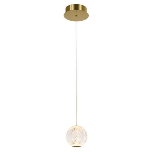 Italux 5900644316084 LED stropní svítidlo | Teplá bílá | Barevný kov | Zlatá | 4,2W
