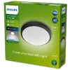 Philips 8719514417892 Doris LED Stropní venkovní světlo | Teplá bílá | Černá | 6W