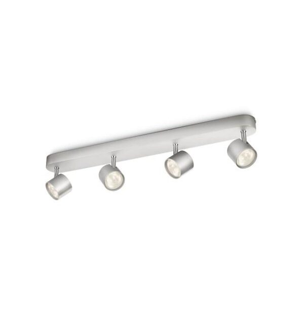 Philips 56244/48/16 Star LED bodové svítidlo | Teplá bílá | Kov | 4x3W
