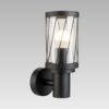 LUXERA 92061037 Copenhagen Nástěnné venkovní světlo | E27 | Černá
