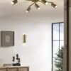 Trio 612400504 Marley Přisazené stropní svítidlo | GU10 | Barevný kov | Mosaz