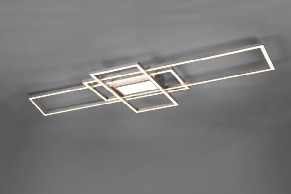 Trio 620010407 Irvine LED Přisazené stropní svítidlo | Variabilní | 60=6500lmW | Kov | Nikl