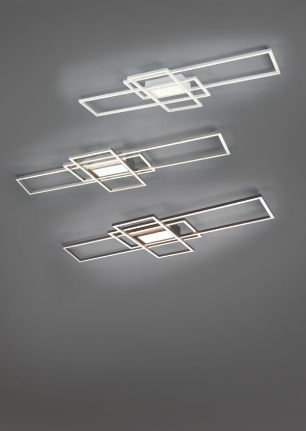 Trio 620010407 Irvine LED Přisazené stropní svítidlo | Variabilní | 60=6500lmW | Kov | Nikl