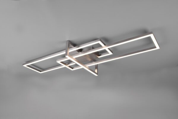 Trio 620310307 Salinas LED Přisazené stropní svítidlo | Teplá bílá | Kov | Nikl | 34W