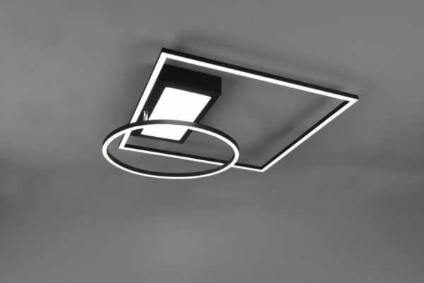 Trio 620510332 Downey LED Přisazený lustr | Variabilní | Černá
