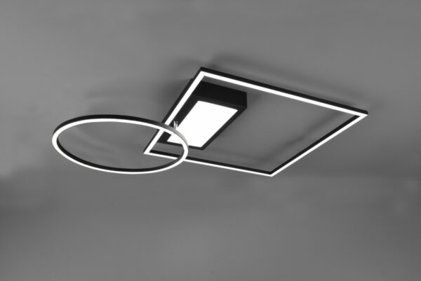 Trio 620510332 Downey LED Přisazený lustr | Variabilní | Černá