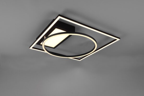 Trio 620510332 Downey LED Přisazený lustr | Variabilní | Černá