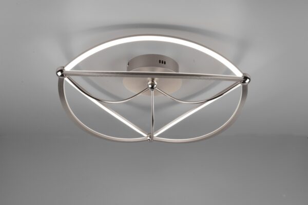 Trio 621290107 Charivari LED Přisazené stropní svítidlo | Teplá bílá | 42W | Kov | Nikl