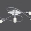 Trio 621410505 Clapton LED stropní svítidlo | Teplá bílá | 5x5W | Chrom | Kov