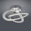 Trio 621710107 Oakland LED Přisazené stropní svítidlo | Teplá bílá | Kov | Nerez | 40W