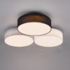 Trio 621910317 Lugano LED Přisazené stropní svítidlo | Teplá bílá | Šedá | 38W