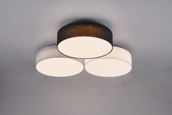 Trio 621910317 Lugano LED Přisazené stropní svítidlo | Teplá bílá | Šedá | 38W