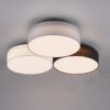Trio 621910317 Lugano LED Přisazené stropní svítidlo | Teplá bílá | Šedá | 38W