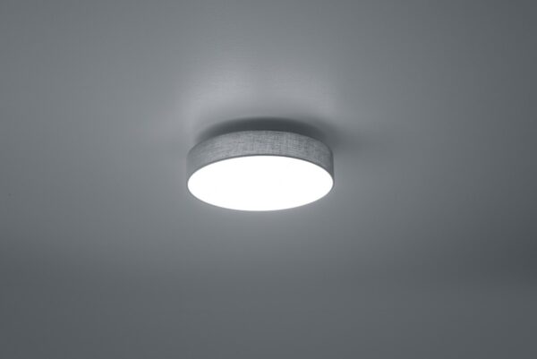 Trio 621911211 Lugano LED stropní svítidlo | Teplá bílá | 11W | Šedá