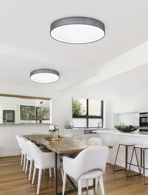 Trio 621911211 Lugano LED stropní svítidlo | Teplá bílá | 11W | Šedá