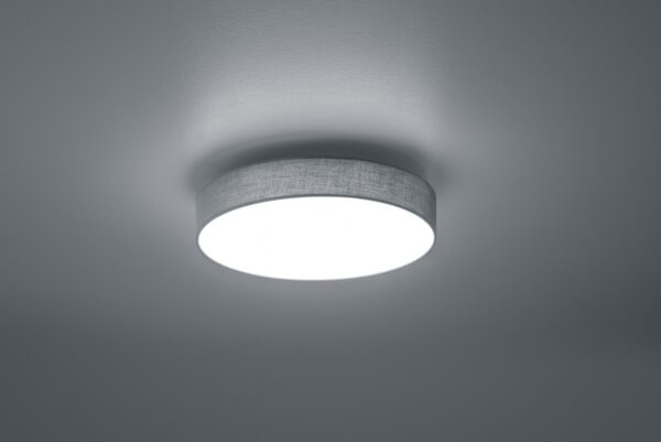 Trio 621912411 Lugano LED stropní svítidlo | Teplá bílá | 22W | Šedá
