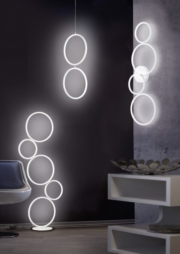 Trio 622610431 Rondo LED Přisazené stropní svítidlo | Teplá bílá | 37=3300lmW | Bílá