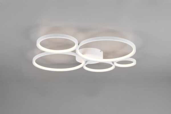 Trio 622610531 Rondo LED Přisazené stropní svítidlo | Teplá bílá | Bílá | 49W