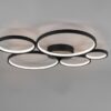 Trio 622610532 Rondo LED Přisazené stropní svítidlo | Teplá bílá | Černá | 49W