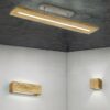 Trio 623710130 Brad LED stropní svítidlo | Teplá bílá | 27=3000lmW | Dřevo