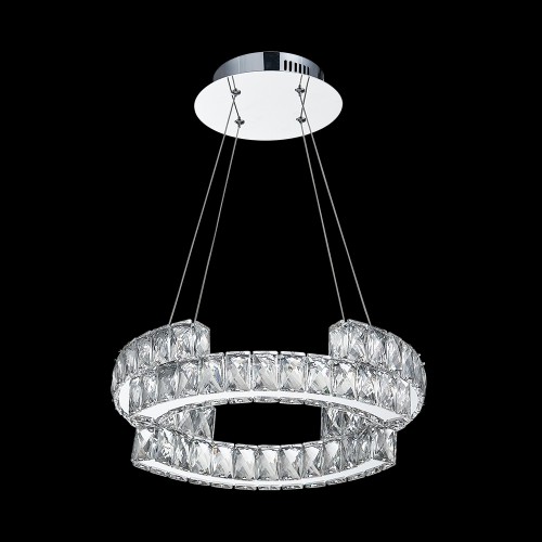 LUXERA 91062428 Santana LED stropní svítidlo | Přírodní bílá | 24W | Chrom | Kov