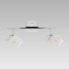 LUXERA 92062601 Quado LED Přisazené stropní svítidlo | 4W | Bílá | Chrom | Kov