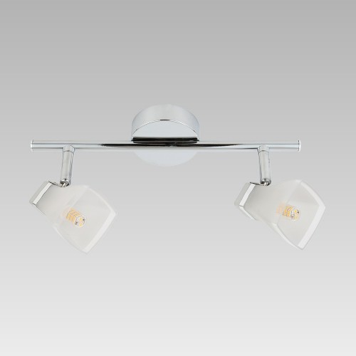 LUXERA 92062601 Quado LED Přisazené stropní svítidlo | 4W | Bílá | Chrom | Kov