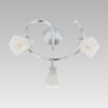 LUXERA 92062602 Quado LED Přisazené stropní svítidlo | 4W | Bílá | Chrom | Kov