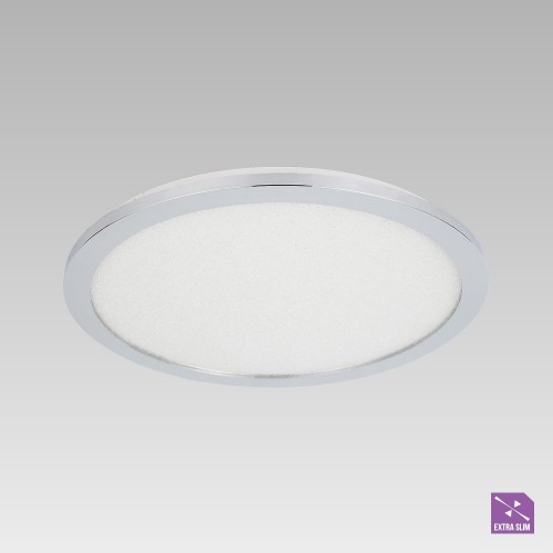 LUXERA 92062603 LED Koupelnové stropní svítidlo | Přírodní bílá | 18W | Chrom | Kov