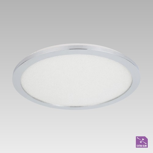LUXERA 92062604 Madras LED Koupelnové stropní svítidlo | Přírodní bílá | 24W | Chrom | Kov