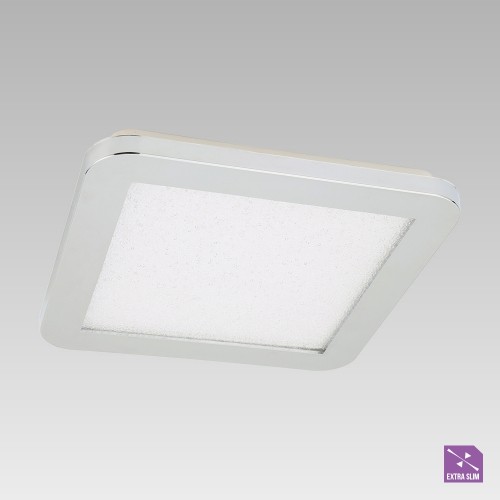 LUXERA 92062606 Madras LED Koupelnové stropní svítidlo | Přírodní bílá | 18W | Chrom | Kov